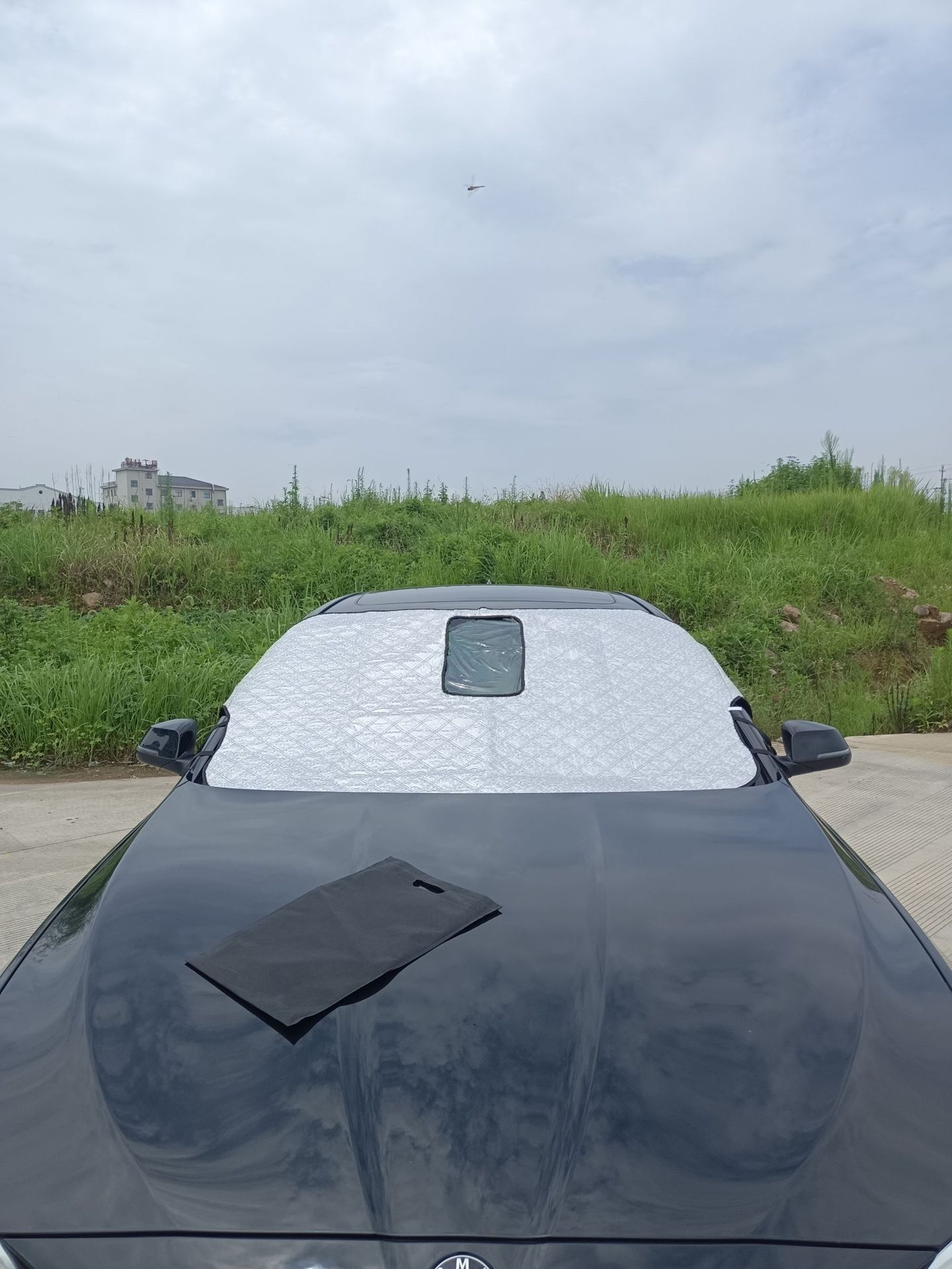 Car Snow Shield with Opening Opening, Snow Shield, Window Car Sunshade, Sun Protection and Sunshade, Winter Car Thickeneded Snow Shield