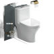 Household Toilet 55cm Silent Small Apartment Toilet Ceramic Water-Saving Siphon Toilet Deodorant Toilet