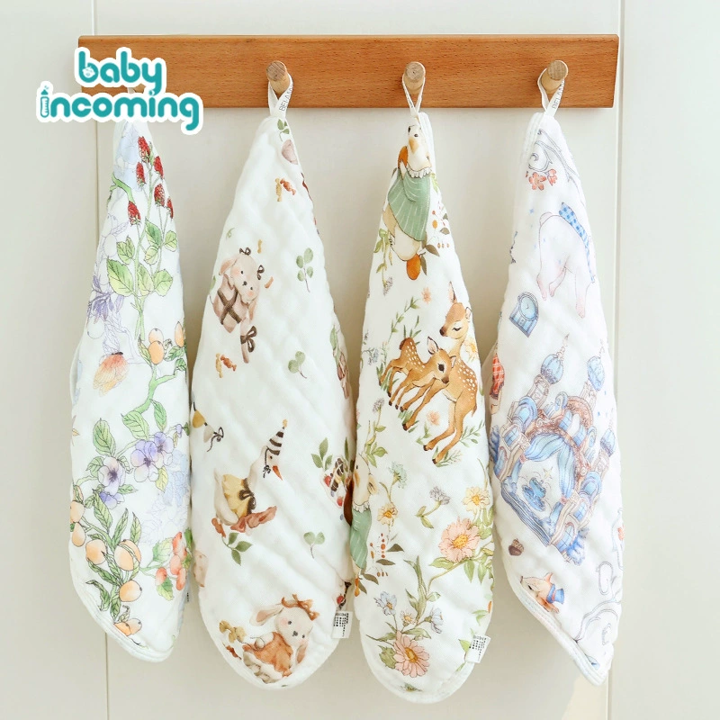 Новорожденный банное полотенце супер мягкое детское марлевое полотенце детское полотенце детское полотенце хлопковое мультяшное детское полотенце