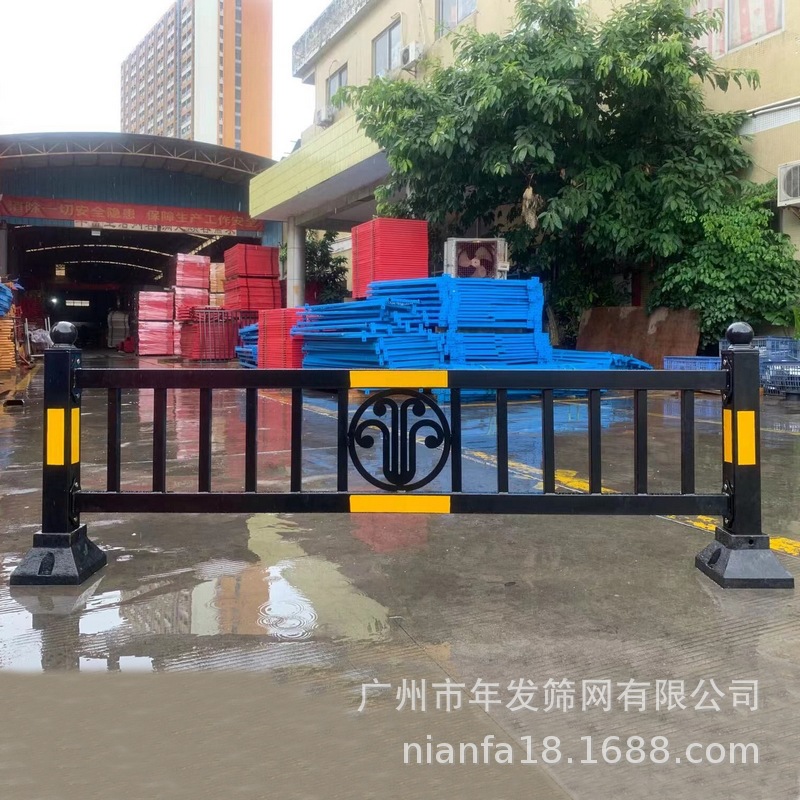750mm高木棉花市政护栏厂家广州道路升级改造机非隔离防护栏