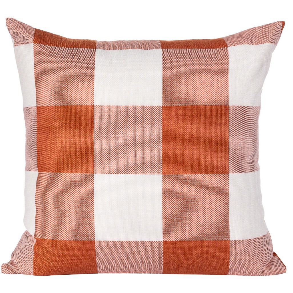 Liza. large orange plaid