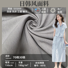 挺括耐磨户外布料 斜纹棉锦面料 肌理锦棉面料工装外套冲锋衣面料