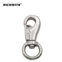 智博金属 RICHWITS 不锈钢牛头钩 弹簧钩 狗扣宠物配件 钩扣