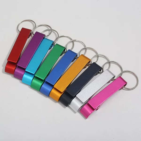 Portable Beer Bottle Opener Practical Multifunctional Keychain Bottle Opener Activity Advertising Small Gift