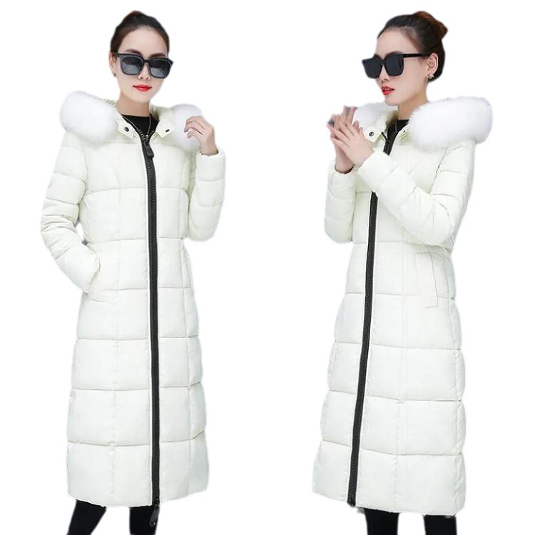 "Knielange winterjas voor dames - Slim-fit katoenen parka met verdikte warmte"_voghion.com