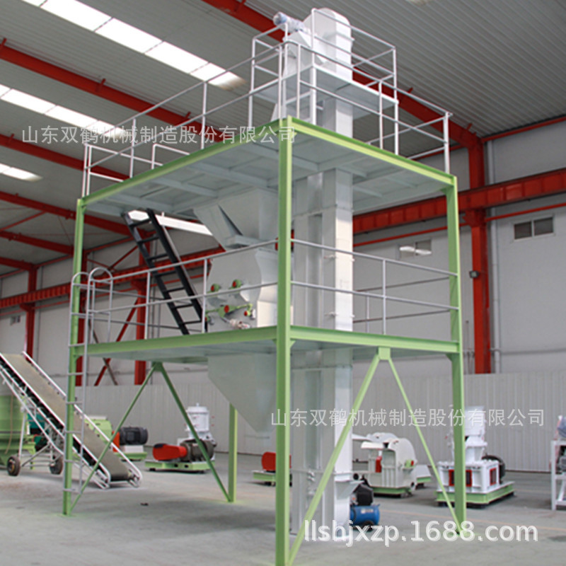 广东小型饲料粉碎加工设备 1-10吨全自动猪粉体饲料生产线 包安装