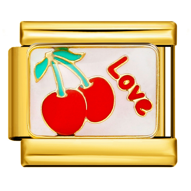 时尚不锈钢手链Italian Charm 金银同款手链焊接滴油DIY模块饰品|undefined