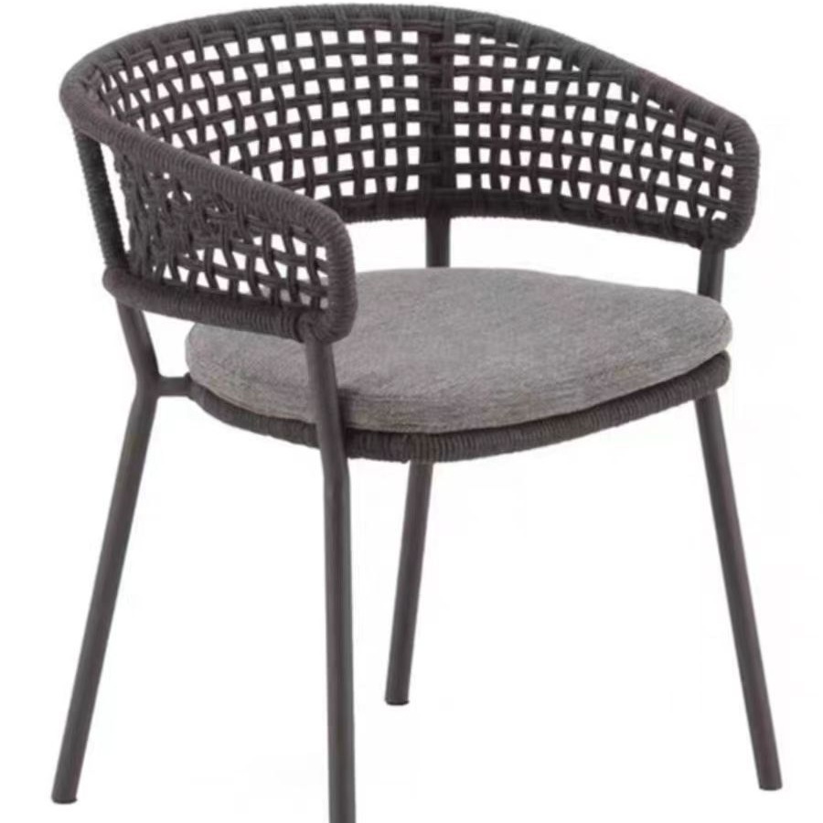 Mesa y silla al aire libre Nórdico patio Villa balcón ratán silla combinación conjunto hotel restaurante modelo habitación ocio ratán mesa y silla