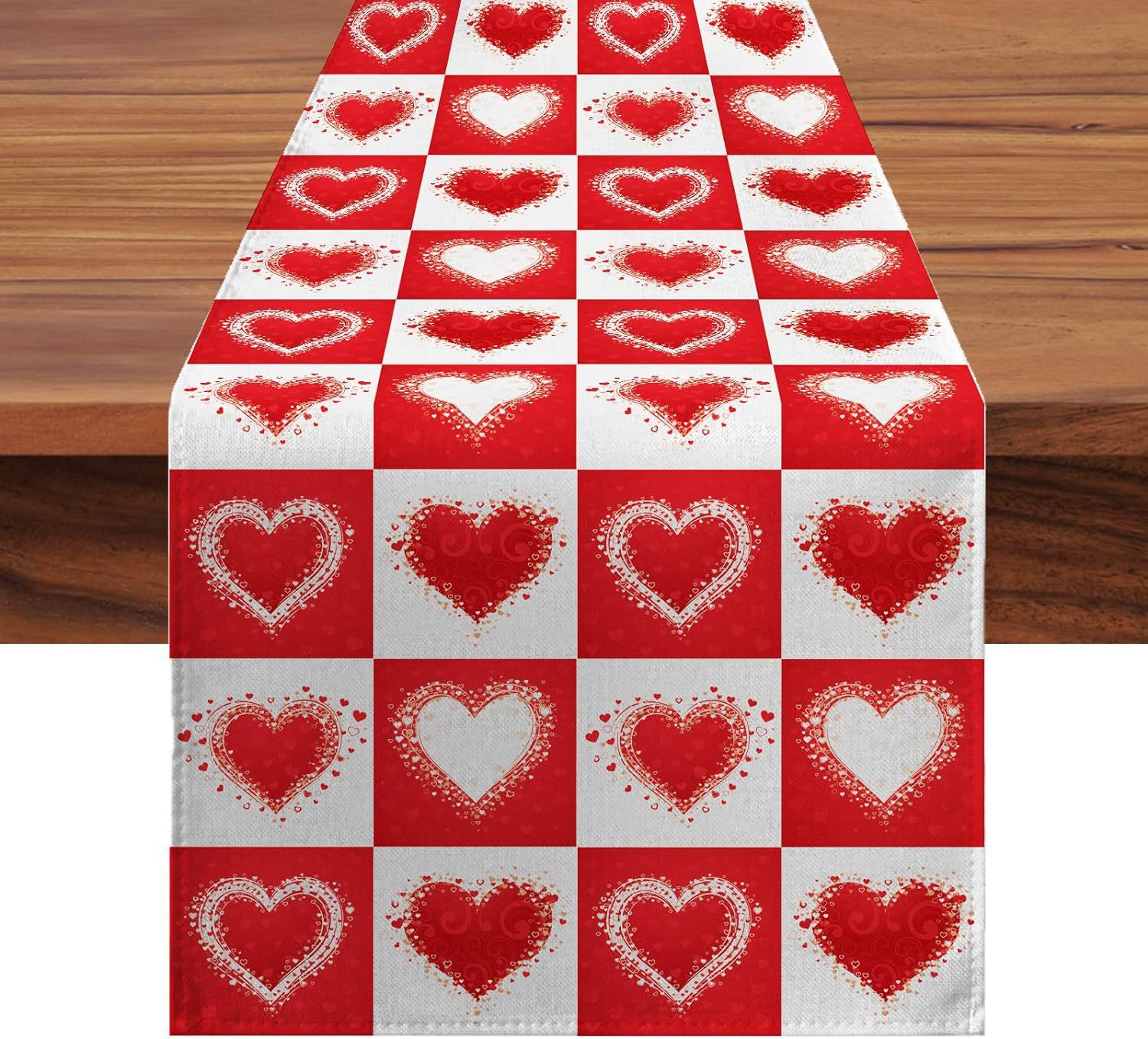 Transfronterizo nuevo día de San Valentín camino de mesa Lino impreso mantel hogar Decoración sofá fiesta Festival atmósfera Decoración