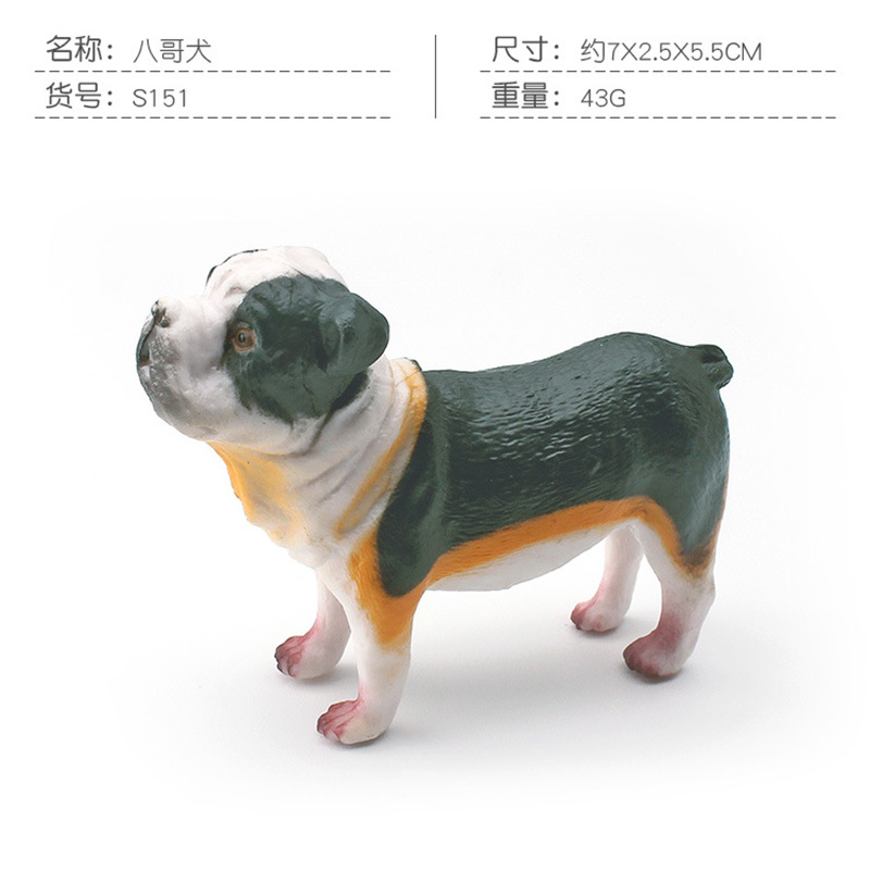 Simulación transfronteriza famoso modelo de perro Pastor Chihuahua Golden Retriever Bomei Shiba Inu mini perro mascota adornos estáticos