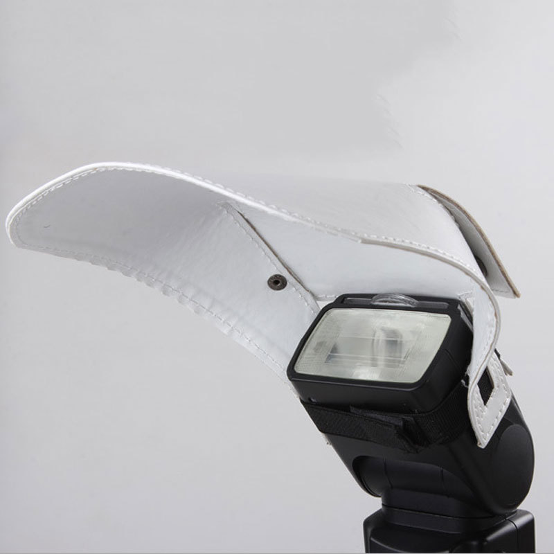 单反摄影 便捷闪光灯柔光罩　反光板 白色反光铲 柔光板 挡光板