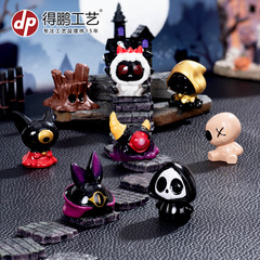 クロスボーダー新製品マイクロ風景クリエイティブハロウィン装飾品死の悪魔猫フィギュア diy デスクトップ装飾アクセサリー