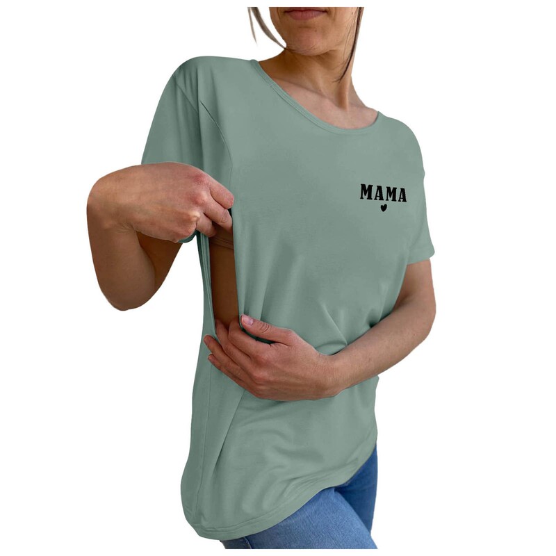 アマゾン欧米の対外貿易tシャツ女性半袖妊婦シャツ授乳服スポット卸売り|undefined