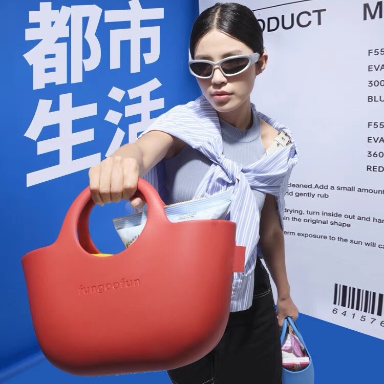 Van Gogh Van Gogh Bag 2025 New Bucket Bag Easiest for Match Commuting Lunch Box Lunch Bag Waterproof Portable Vegetable Basket