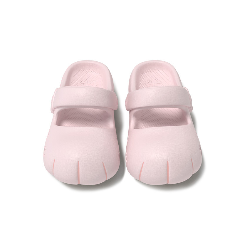 Cute Snowball Cat Paw Clogs for Women, Sweet and Versatile for Summer, Eva Mary Jane Closed-Toe Thick-Soled Non-Slip Shoes