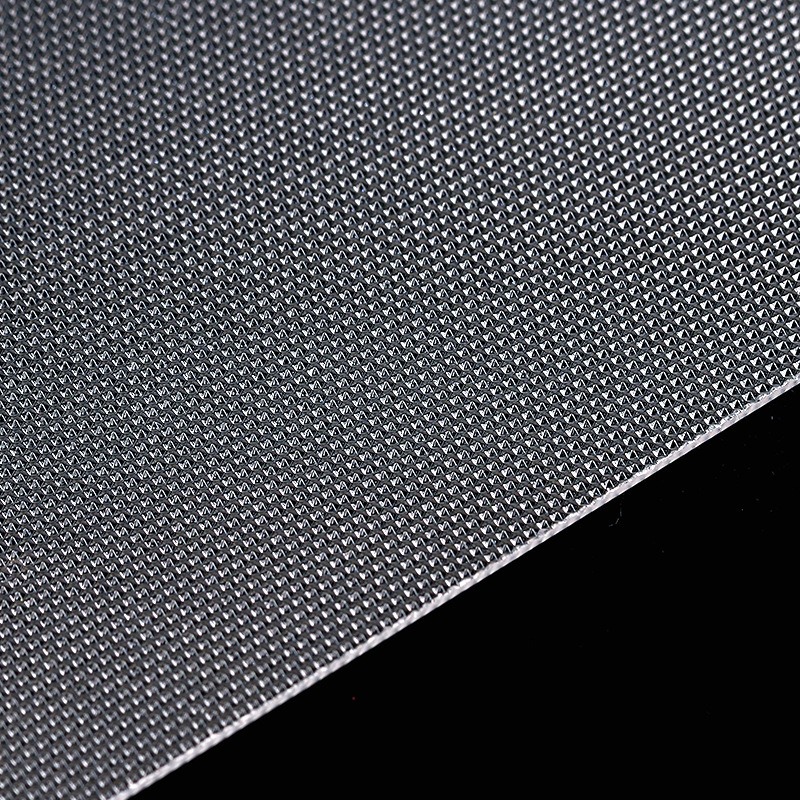 PC112A菱晶板亚克力板表面凹凸护眼防眩光阻燃LED照明磨砂棱晶板