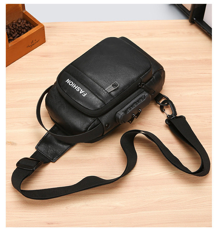 Men's chest bag, crossbody bag, anti-theft waist bag, outdoor sports bag, men's bag, crossbody bag, high-end cycling storage bag undefined