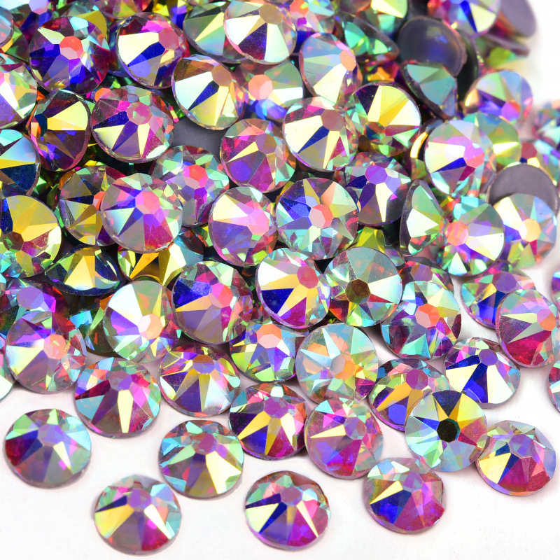 Glass Rhinestones, Hot Melt Adhesive Crystal Rhinestones, Nail Art DIY Accessories, Clothing Accessories Wholesale