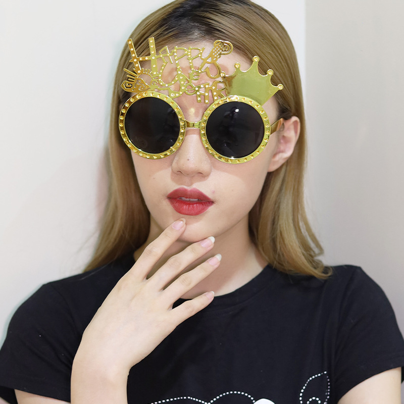Lentes de Sol Decorativos para Fiesta de Año Nuevo en ABS