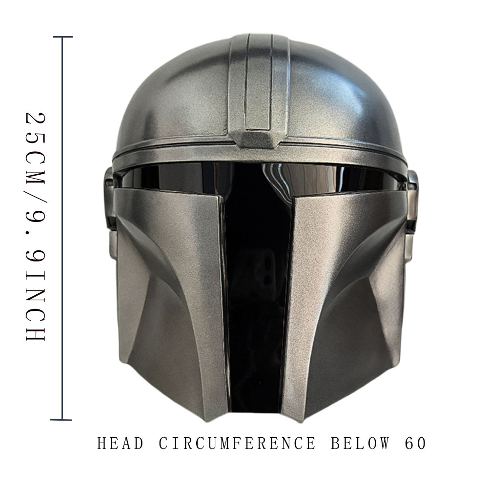 Suministros transfronterizos de Star Wars series Black Mandalorian Helmet peripheral cos imitación props