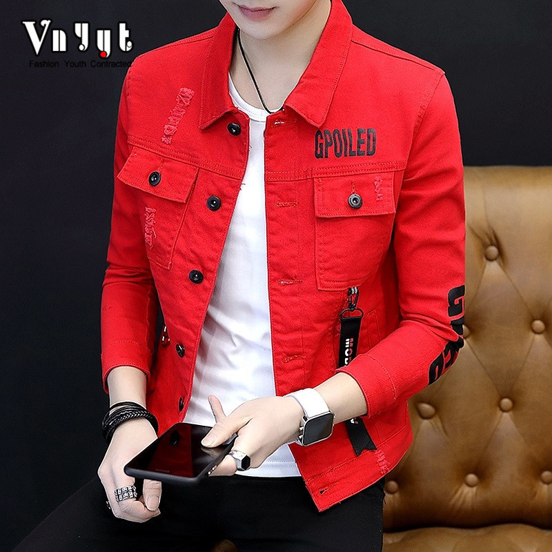 Men's Denim Jacket for Spring and Summer, Korean Style, Trendy and Popular Thin Jacket