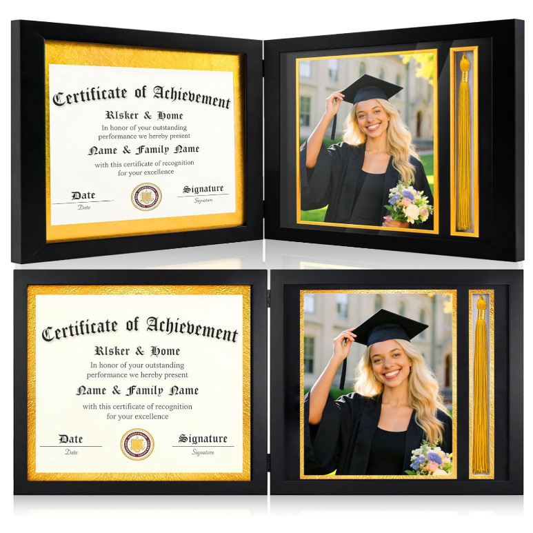 Suitable for 8.5X11 Certificates and 8X10 Photos, Foldable High-Definition Acrylic Graduation Certificate Frame, Custom Photo Frame Suitable for 8.5X11 Certificates and 8X10 Photos, Foldable High-Definition Acrylic Graduation Certificate Frame, Custom Photo Frame