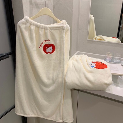 Cute Kt Cat Bath Towel, Hair Drying Cap, Three-Piece Set, Bath Skirt, Wearable and Wrapable, Thickened and Absorbent, Student Bath Towel Cute Kt Cat Bath Towel, Hair Drying Cap, Three-Piece Set, Bath Skirt, Wearable and Wrapable, Thickened and Absorbent, Student Bath Towel