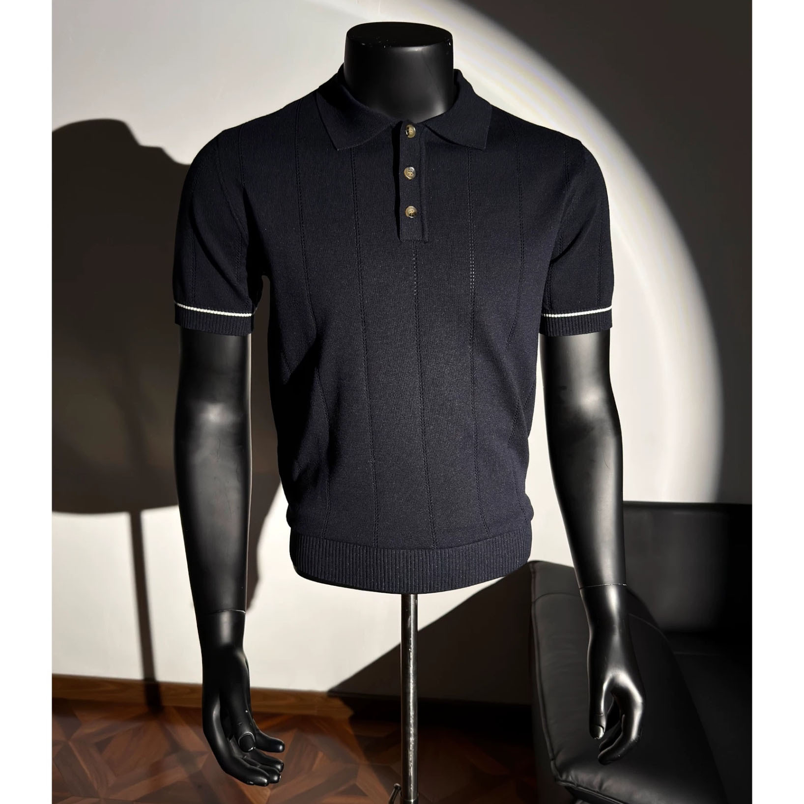 Camisas de polo de manga corta, camisetas de punto, camisetas comerciales anti rayas, hielo, fábrica de verano transfronteriza al por mayor