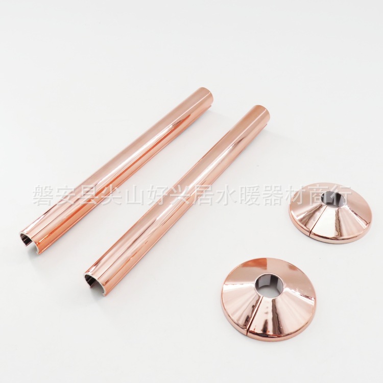 2 15 anillos decorativos de oro rosa 2 tubos de oro rosa de 15*200mm