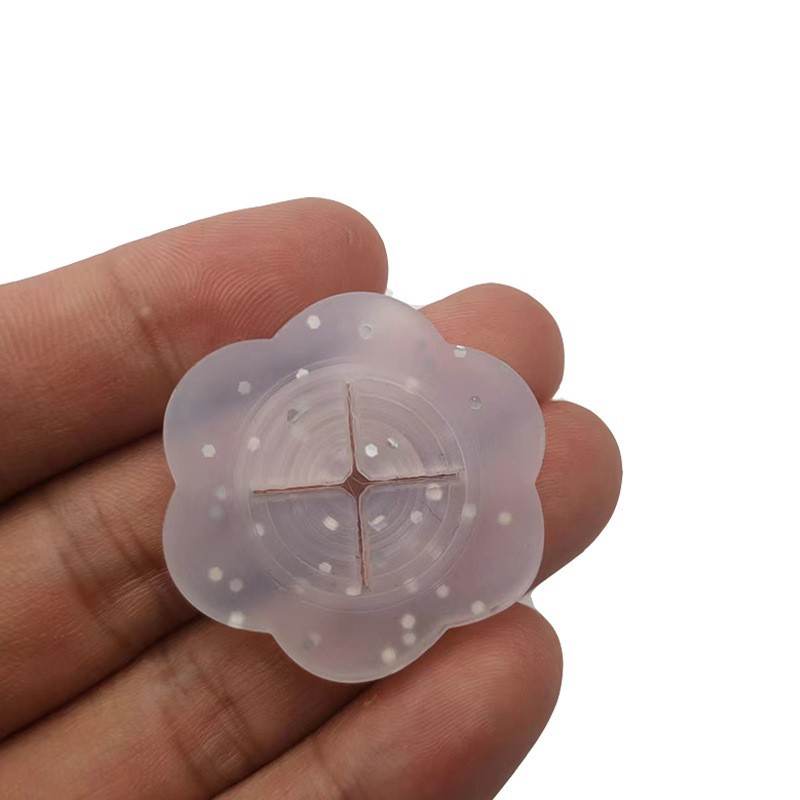 (루스 파우더가 포함된 투명) 실리콘 소형 직경 3.5cm