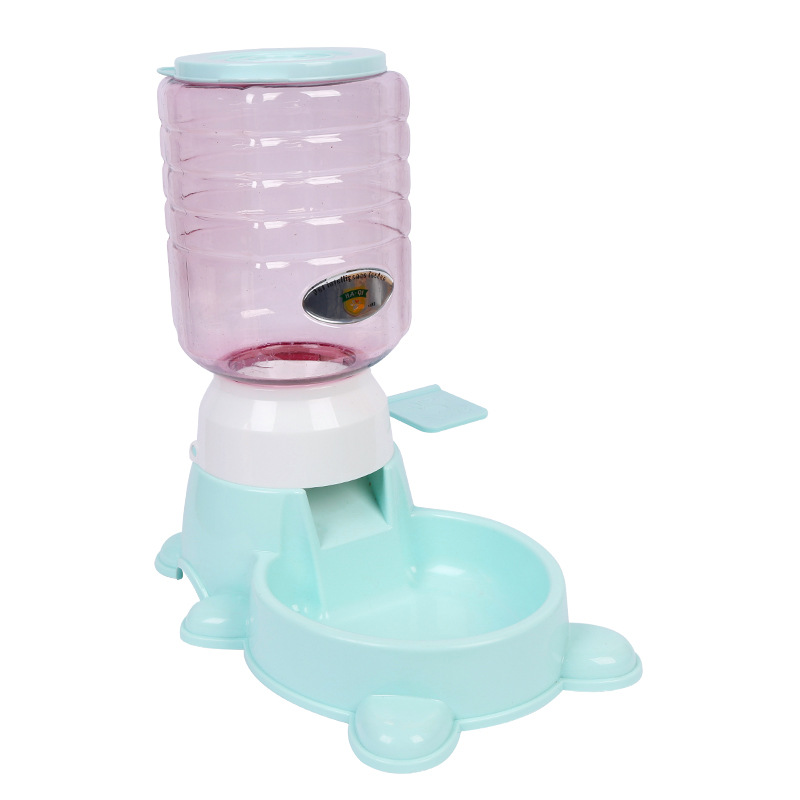 Alimentador de empuje de alimentación cuantitativa para perros alimentador de mascotas educativo de gran capacidad Alimentador automático gato tazón al por mayor
