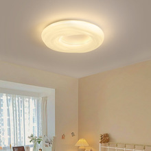 现代简约奶油灯环保曲奇灯 智能遥控客厅卧室吸顶灯ceiling light