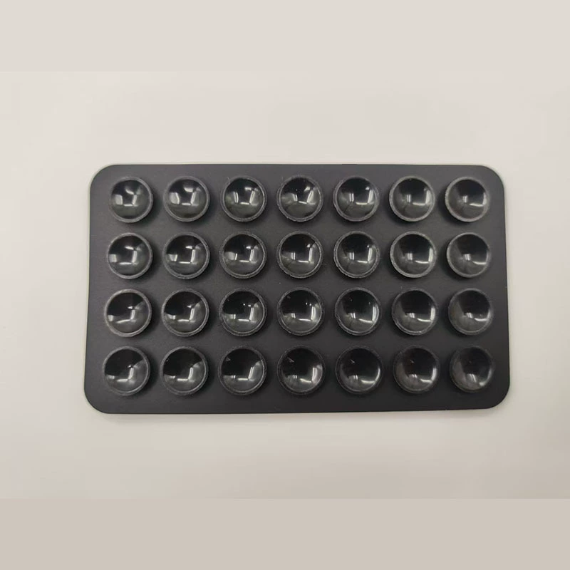 Silicone double-sided phone pad, square, 28-stud, sizes 32/40 mm, customizable colors