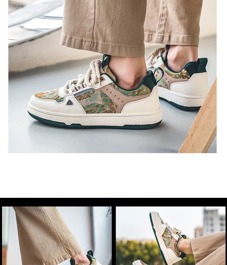 Scarpe da passeggio da uomo Scarpe casual Scarpe da basket Sneakers Tessuto Tela Assorbimento degli urti Calzature facili da pulire_voghion.com