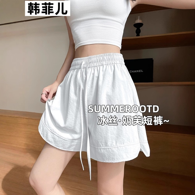 Douyin Quality Nylon Ice Silk Yamamoto Shorts for Women Summer 2025 New Loose Casual Five-Point Sports Pants for Women Douyin Quality Nylon Ice Silk Yamamoto Shorts for Women Summer 2025 New Loose Casual Five-Point Sports Pants for Women