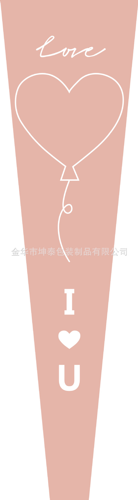 Bolsa de embalaje simple de una sola flor transparente ramo de rosas bolsa de triángulo bolsa individual bolsa de múltiples ramas material de tienda de flores florales