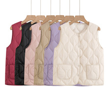 妈妈新款秋冬季秋冬轻薄坎肩加厚保暖大码马甲中老年外穿背心宽