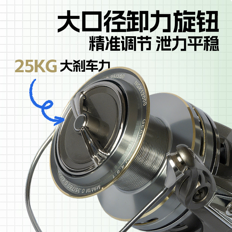 启程NGK锚鱼纺车轮路亚纺车轮全金属海钓远投轮专用渔线轮批发|undefined