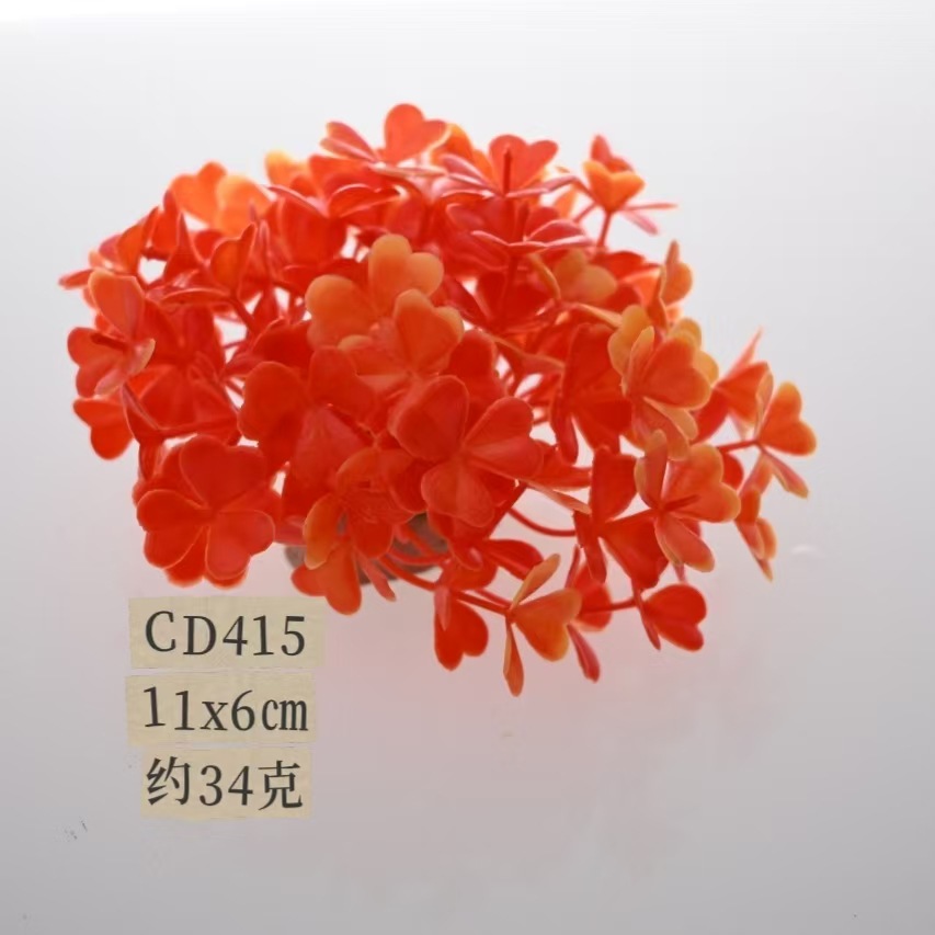 Decoración de paisajismo de pecera Simulación de plantas acuáticas Placa de hierba pequeña Escenario de acuario Hierba falsa Accesorios de flores falsas Miniatura de fábrica