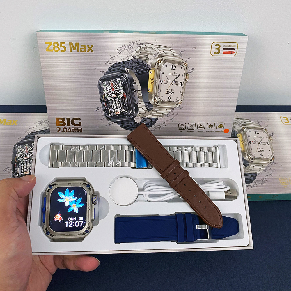 Transfronterizo z85 MAX reloj inteligente tres tipos de protección modelo privado tres correa de reloj tiktok Huaqiangbei