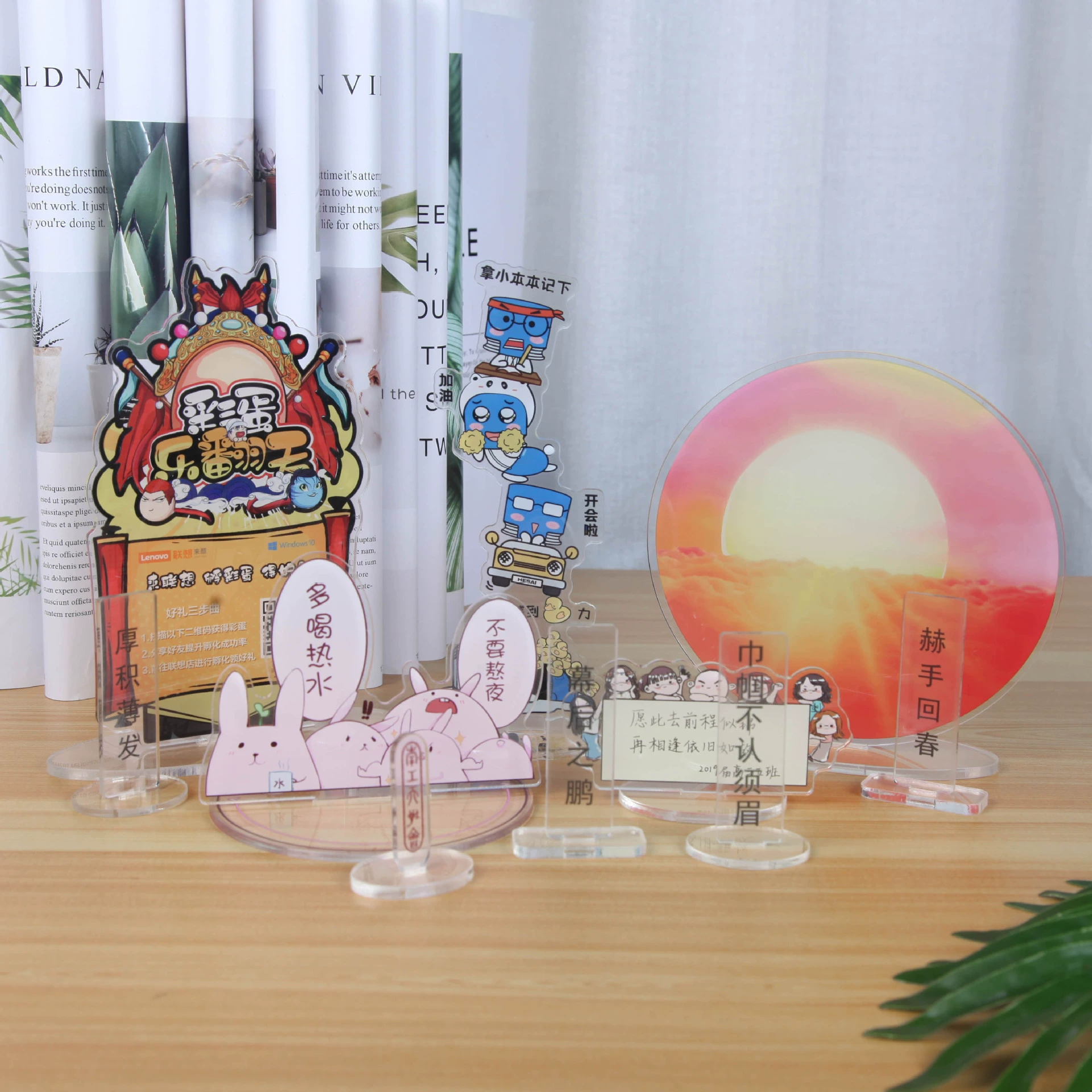 Производитель спот акриловой брелок подвеска оптовая двусторонняя креативная DIY мультипликационная подвеска может быть напечатана логотипом