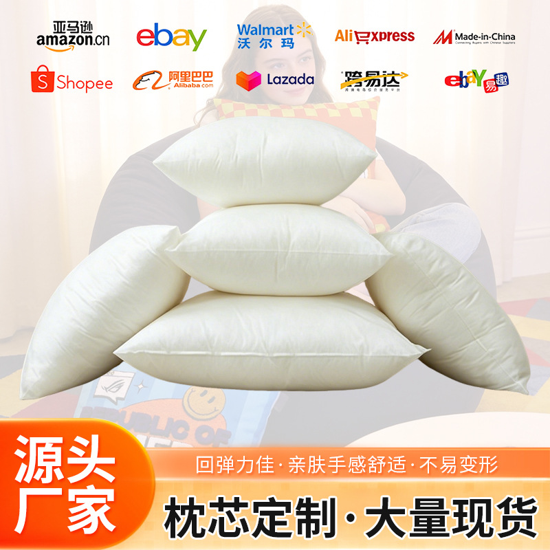 PP棉抱枕芯无纺布磨毛布棉质柔软沙发靠垫枕头内胆家居车用酒店