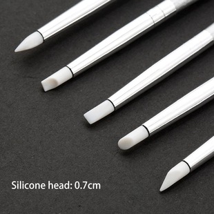 Nail Pen Set 5 Pack Carving Pen Gradient Pen Nail Art Brush Silicone Pen Nail Art Tool Pen Color Painting Pen