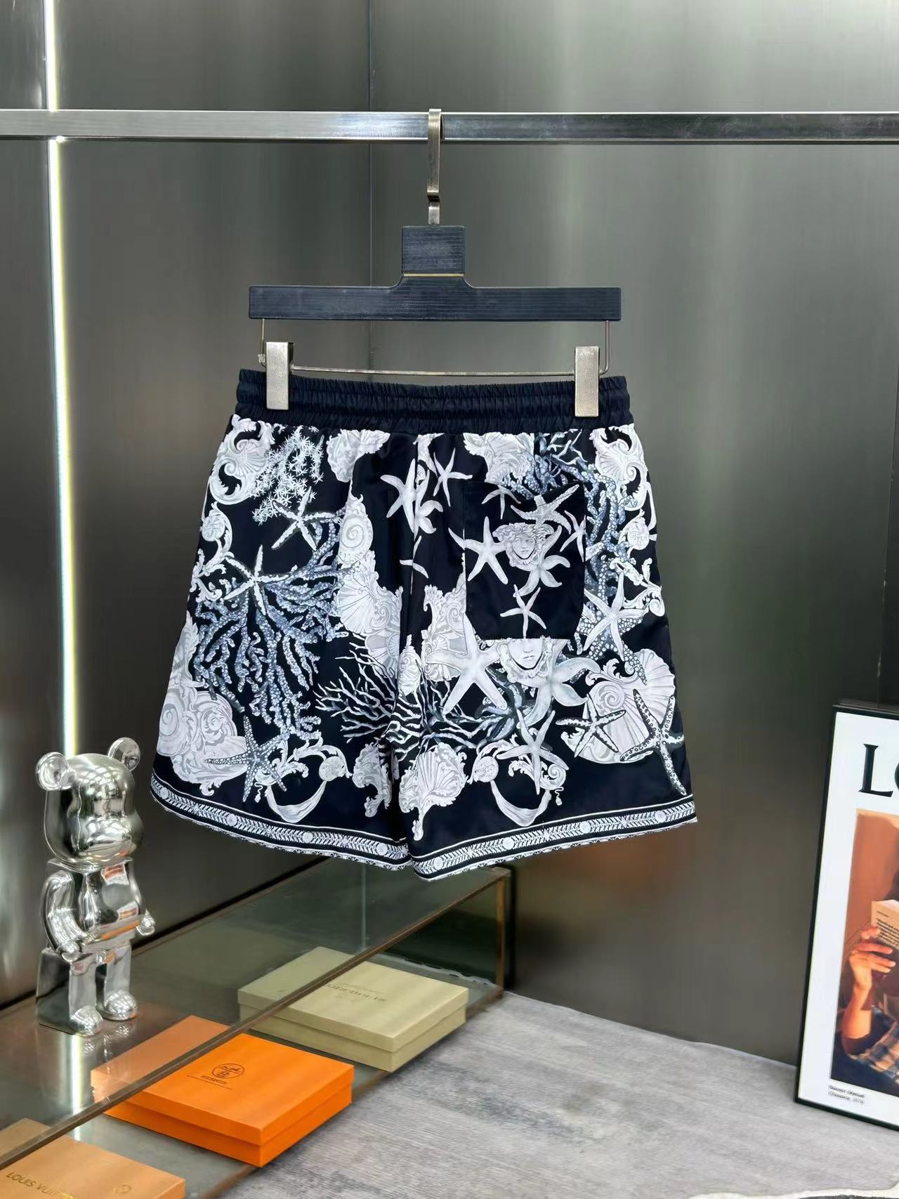 Heren zwemshort sneldrogend met medusa print voor op het strand_voghion.com