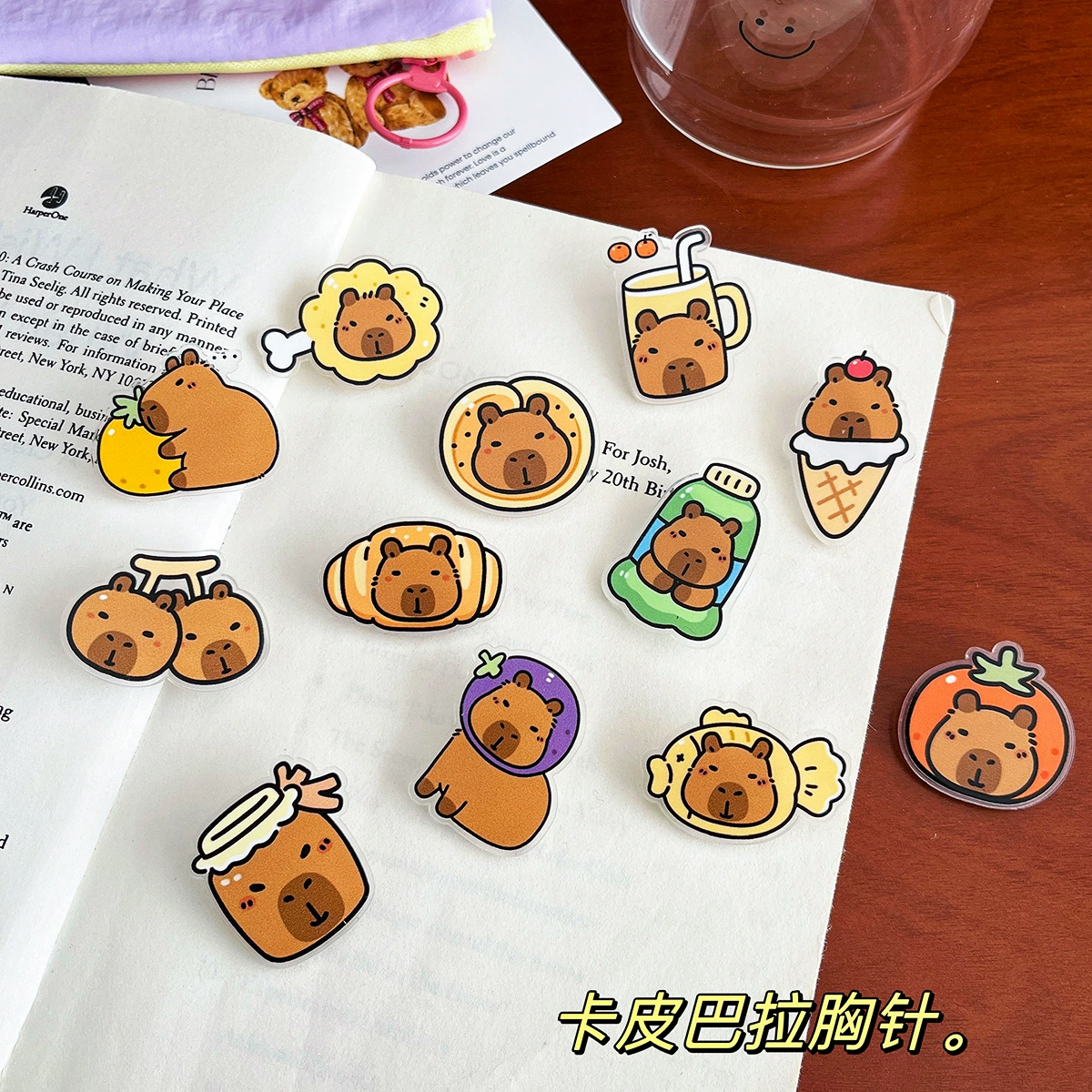 Kabbara брошь милый мультфильм булавка акриловый значок оптом безделушки для подарков