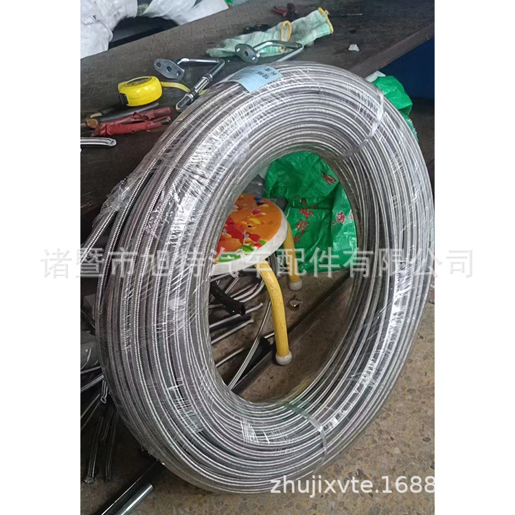Automobile gearbox oil cooling pipe Teflon stainless steel wire 70 inch gearbox cooling hose