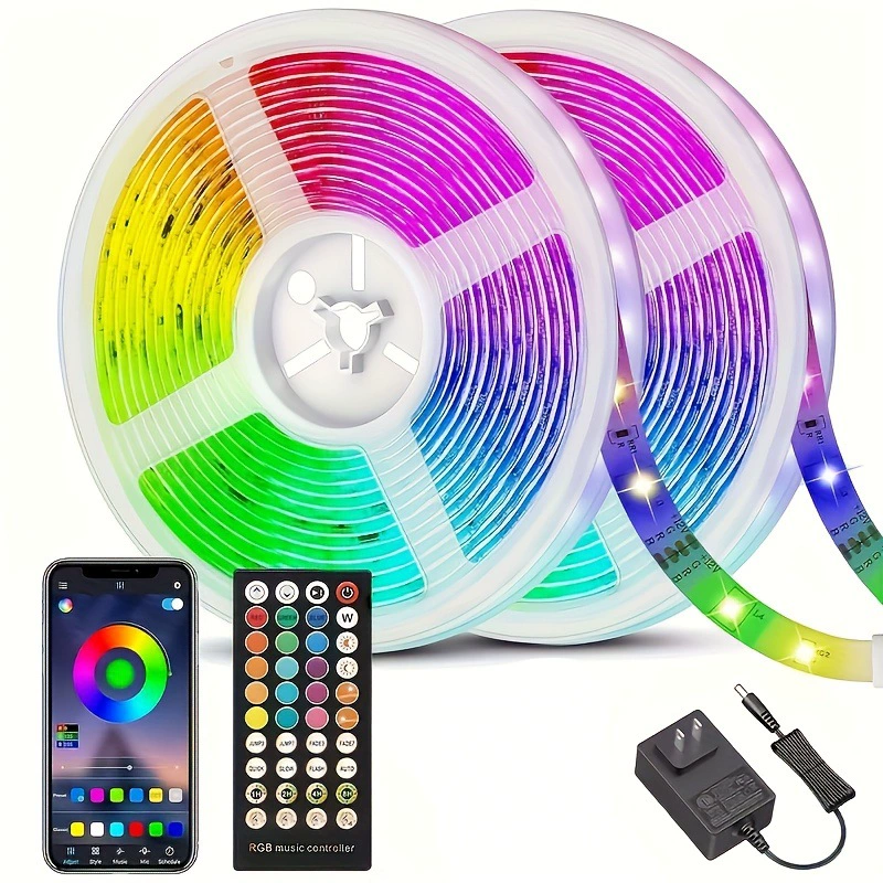 2025 новых трансграничных дропшиппингов 16,4 миллионов цветных светодиодных лент RGB (с функцией синхронизации музыки)