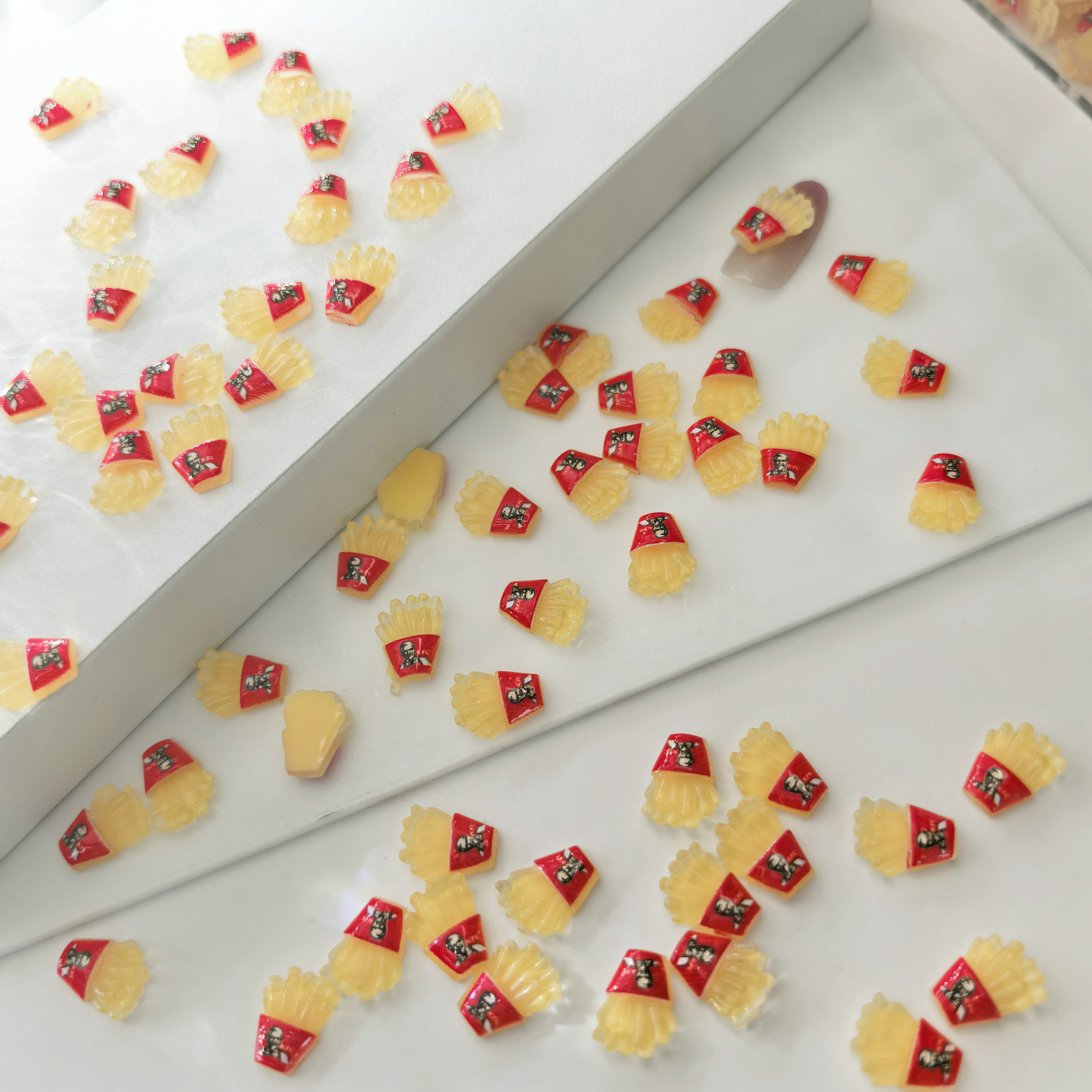 美甲饰品配件批发仿真树脂diy发夹搓指甲店进货混批0010.