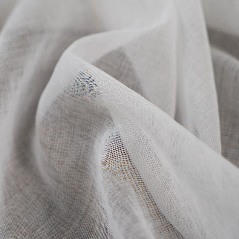 PK7J Curtains Sheer Fabric White Sheer Thin Window Curtain Sale Fabric Finished White Sand Bay Window Living Room Balcony Sheer Bedroom