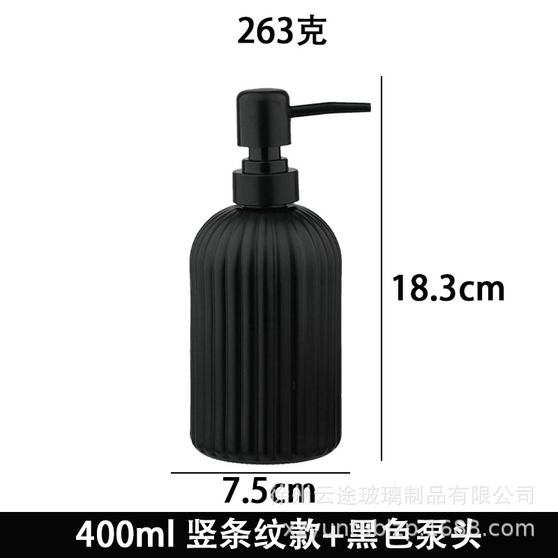 Dispensador de Jabón Líquido de Vidrio a Presión para Baño image 42